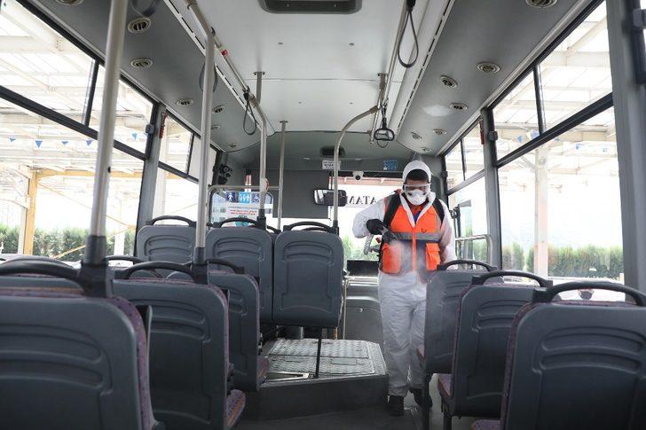 Toplu taşıma araçları sürekli dezenfekte ediliyor G3
