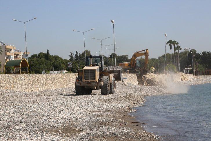 Erdemli sahilleri halkın kullanımına hazırlanıyor G1