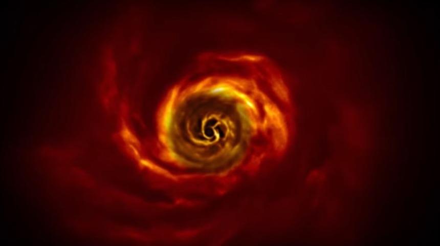 G&ouml;k bilimciler, bir bebek gezegenin doğuşunu g&ouml;r&uuml;nt&uuml;ledi