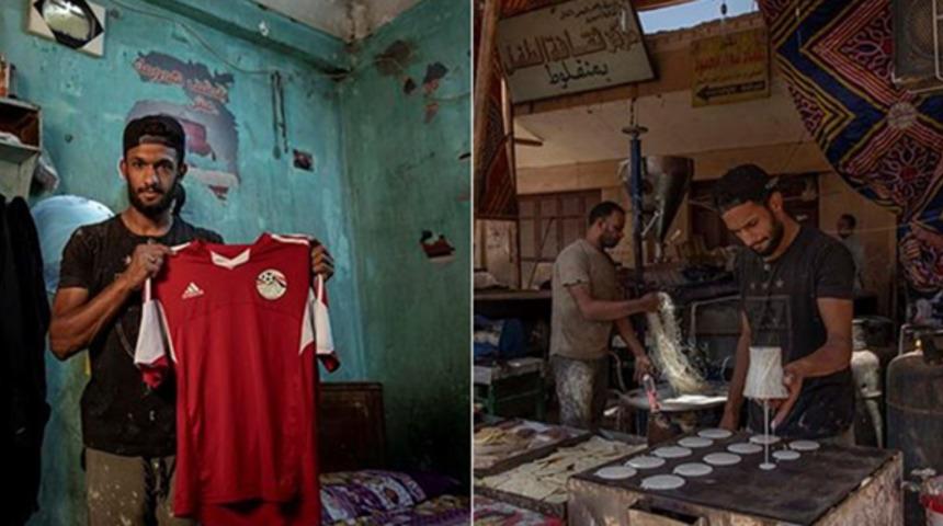 Mısırlı futbolcu Mahrous Mahmoud koronavir&uuml;s nedeniyle sokak satıcısı oldu
