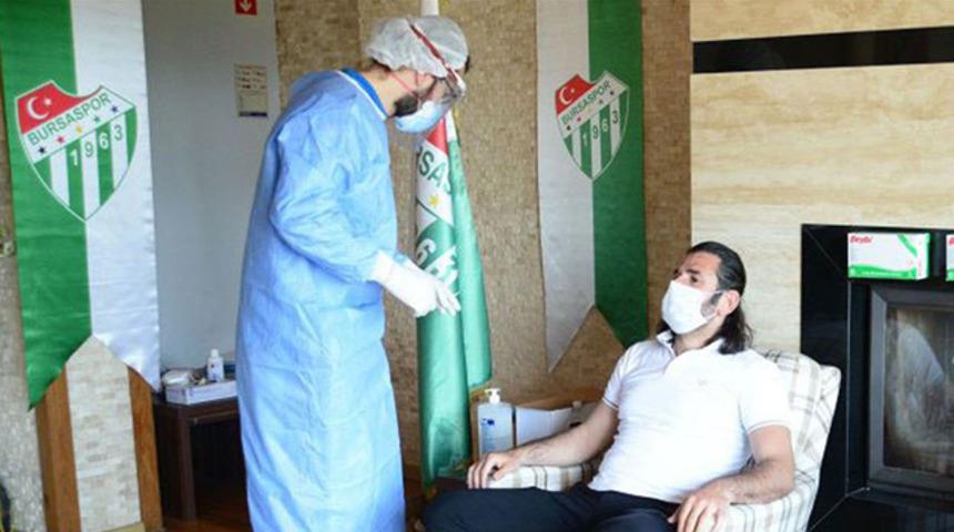 Bursaspor'da Kovid-19 testleri negatif &ccedil;ıktı