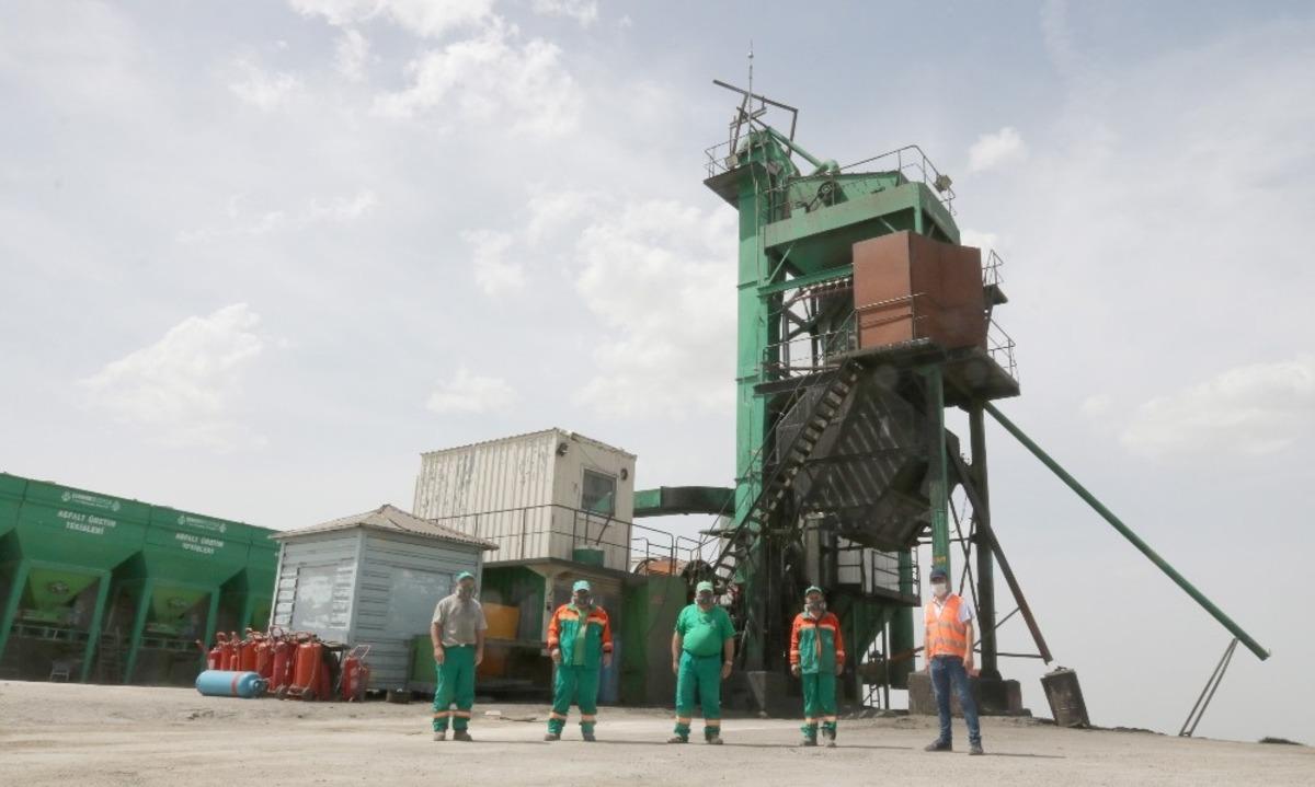 &Ccedil;ankaya Belediyesi saatte 60 ton asfalt &uuml;retiyor