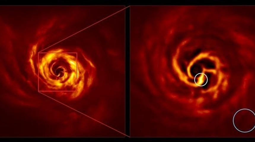 Gök bilimciler bir bebek gezegenin doğuşunu görüntüledi