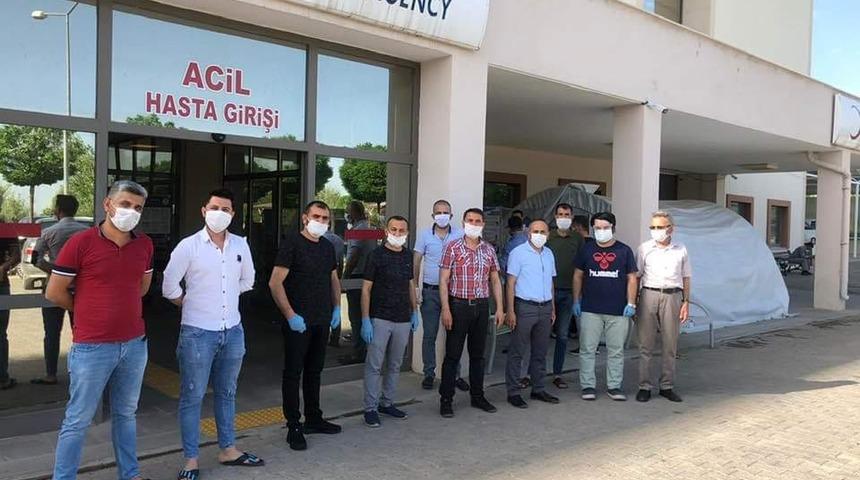 Besni’de berber ve kuaförleri korona virüs testi yapıldı