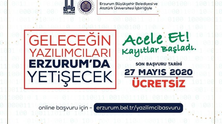 Erzurum’da şimdi yazılım vakti