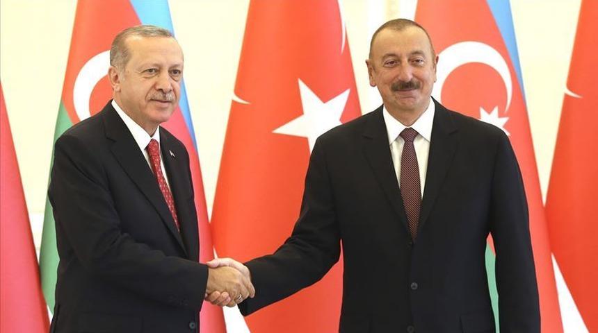 Cumhurbaşkanı Erdoğan, Aliyev ile görüştü
