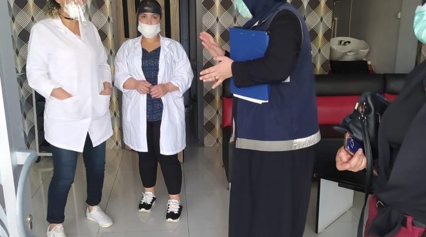 Bağlar&rsquo;da kuaf&ouml;rler ve g&uuml;zellik merkezlerini denetlendi