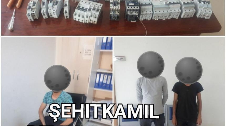 Sigorta şalteri hırsızları yakalandı