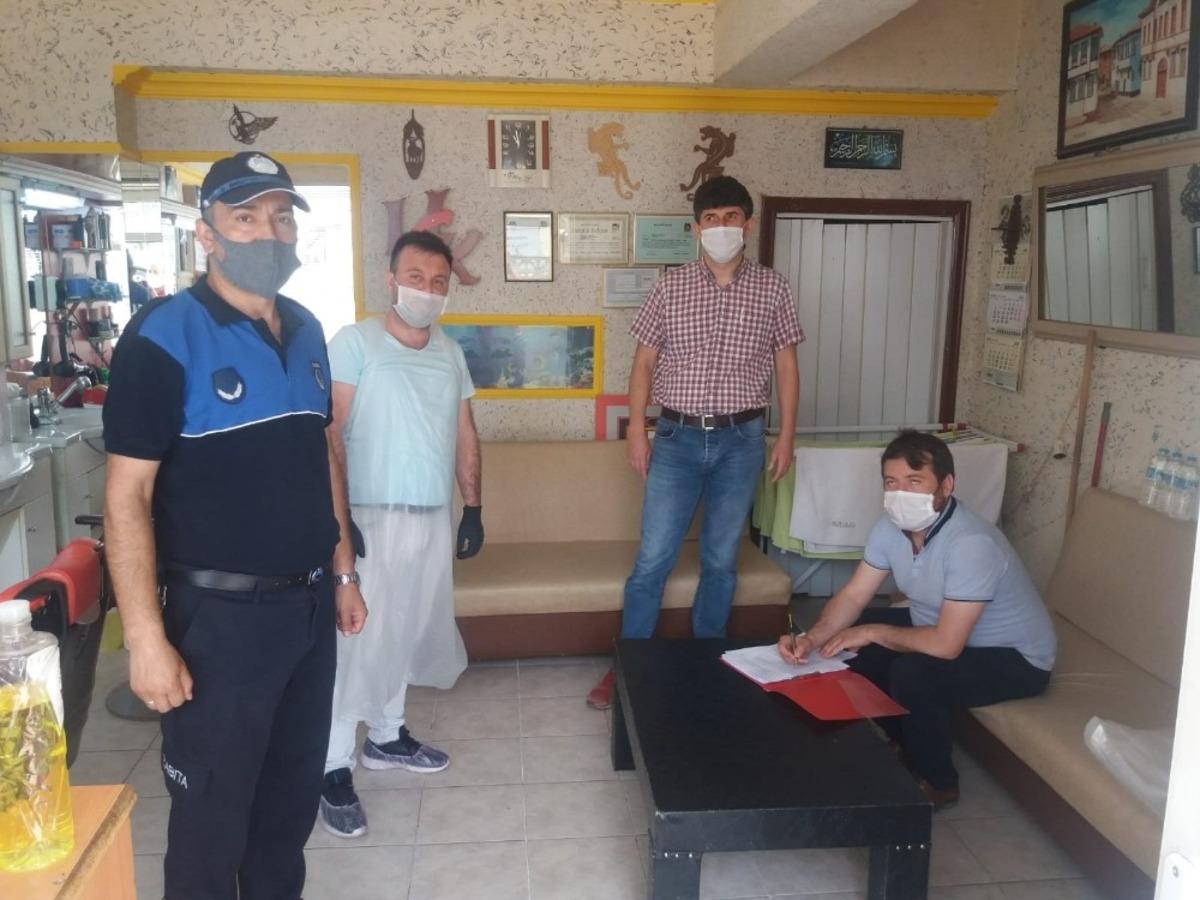 Berberler, kuaf&ouml;rler ve g&uuml;zellik salonları denetledi