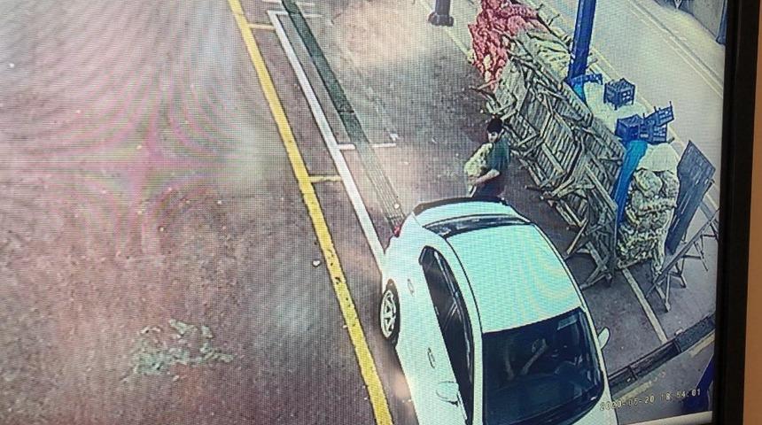 Patates hırsızı kamerada