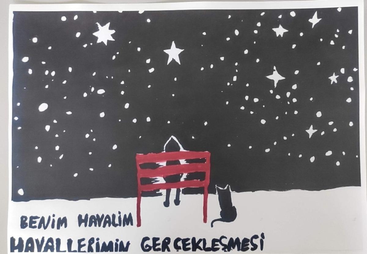 &rsquo;Hayalini &ccedil;iz&rsquo; resim yarışmasında dereceye girenler &ouml;d&uuml;llerini aldı