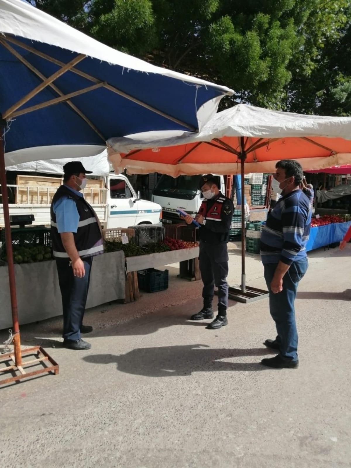 Burdur&rsquo;da jandarmadan Covid-19 denetimi