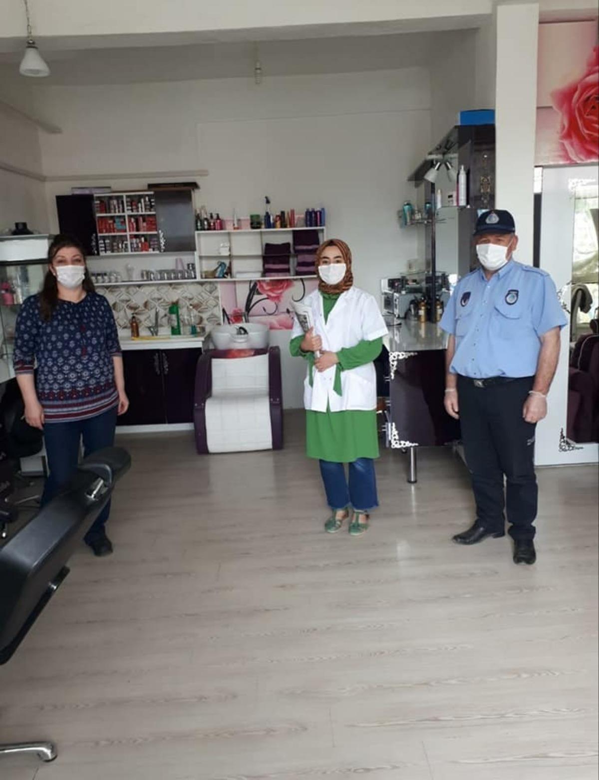 Dumlupınar&rsquo;da berber ve kuaf&ouml;rler denetlendi