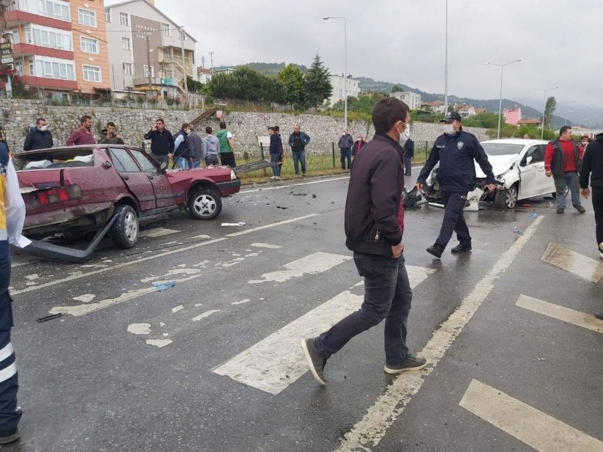 Samsun&rsquo;da trafik kazası: 5 yaralı