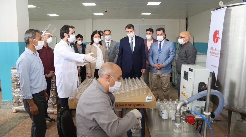 Lise dezenfektan &uuml;retimine  başladı