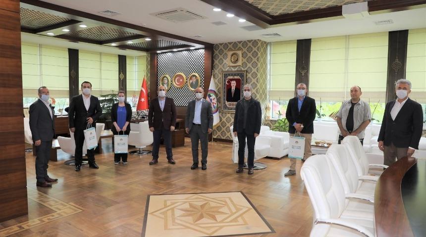 Başkan S&ouml;ğ&uuml;t, belediye personeli ile bayramlaştı