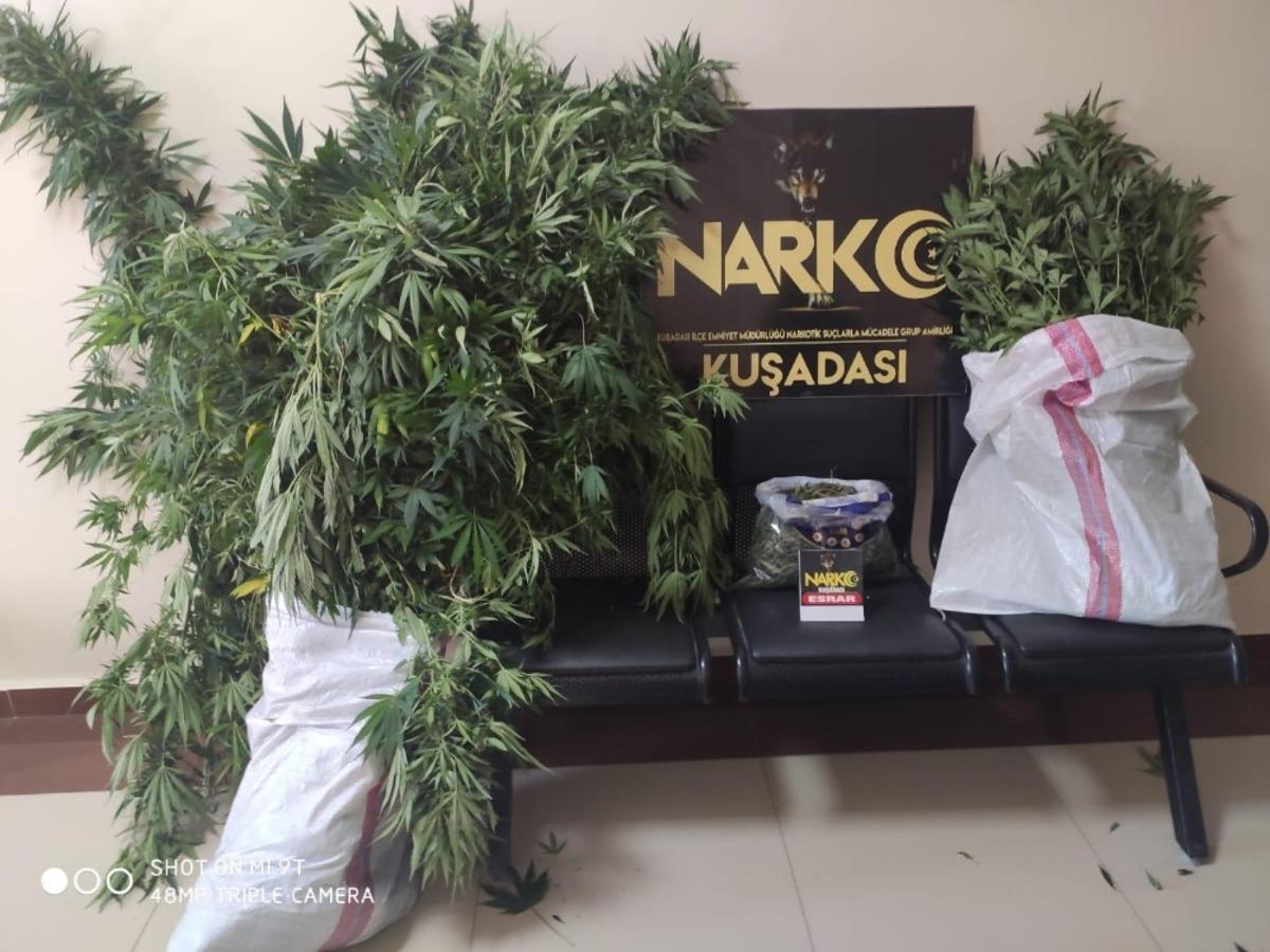 Kuşadası&rsquo;nda l&uuml;ks villayı uyuşturucu imalathanesine &ccedil;evirmişler