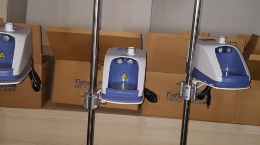 Sanayiciler tarafından solunum cihazı bağışlandı