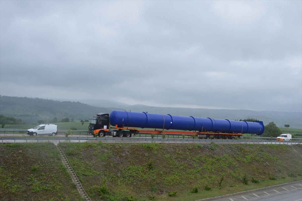 40 metrelik fırın &uuml;nitesi 5 g&uuml;nde Samsun'a getirildi