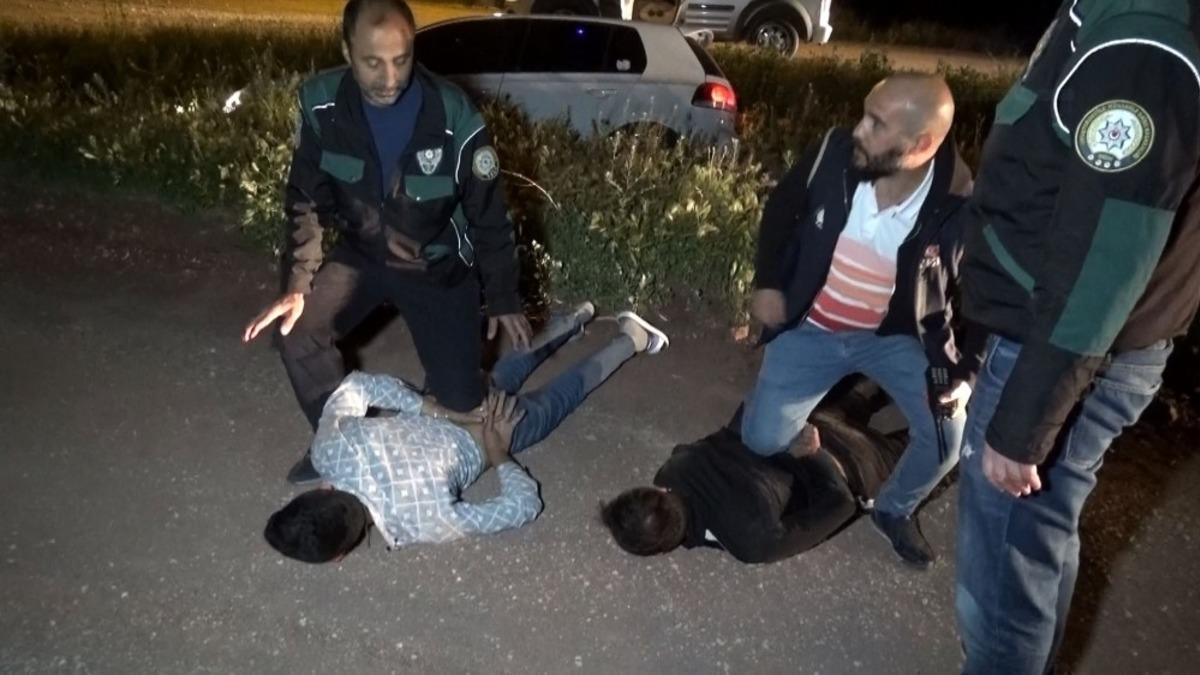 Aksaray'da hareketli dakikalar! B&ouml;yle yakalandılar