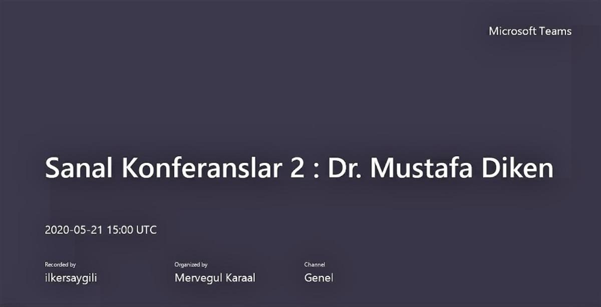 SANKO &Uuml;niversitesi&rsquo;nde sanal konferans