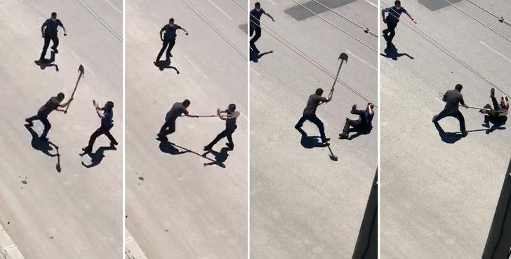 Ambulansa taş atıp, polisin başına kürekle vurdu G1