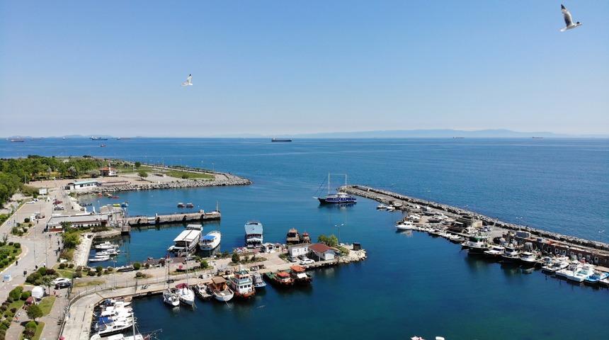 Avcılar sahilden Uludağ manzarası