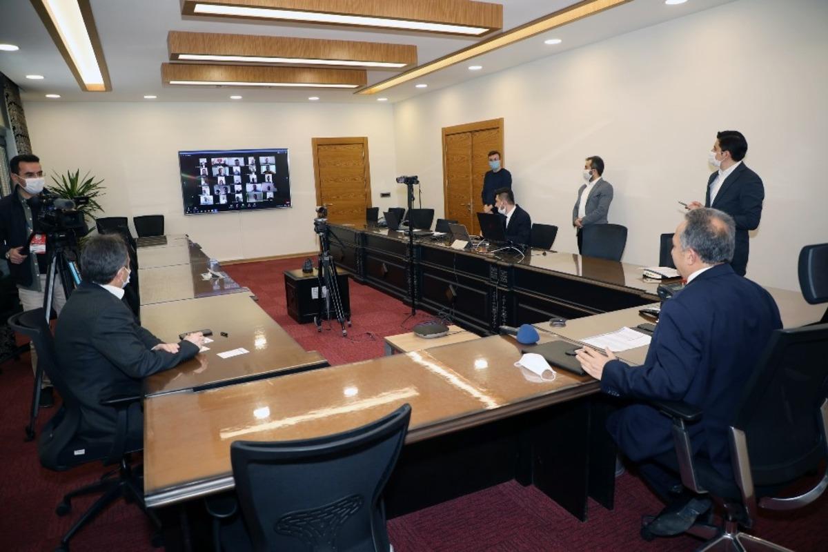 Başkan Yal&ccedil;ın video konferansla bayramlaştı