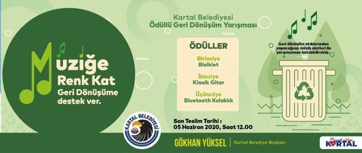 Kartal Belediyesi, &Ouml;d&uuml;ll&uuml; Geri D&ouml;n&uuml;ş&uuml;m Yarışması ile doğaya &ldquo;ses&rdquo; veriyor