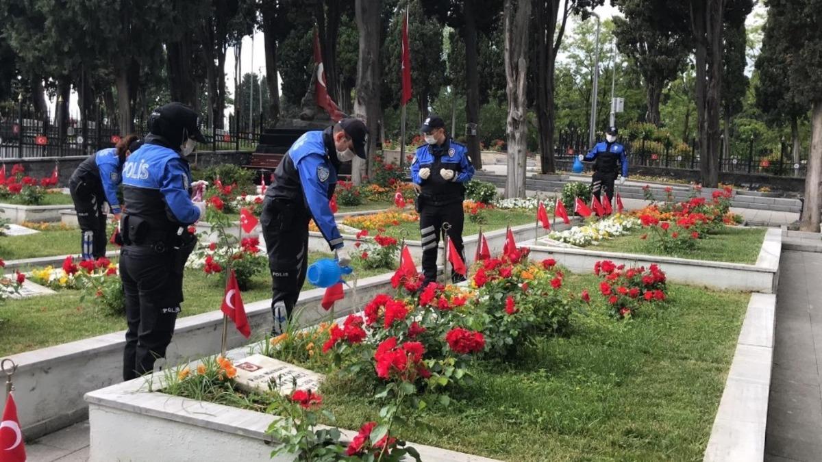 Polis ekipleri şehit yakınlarının isteklerini karşılıksız bırakmadı