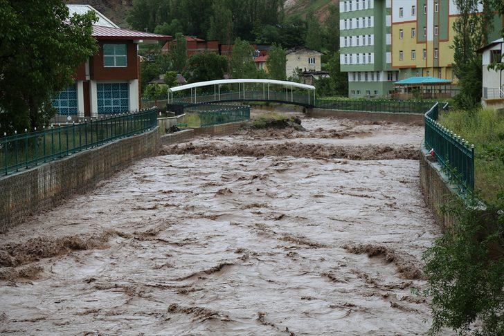 GÜNCELLEME - Su seviyesi yükselen Oltu çayı kısmen taşarak tarım arazilerine zarar verdi G2