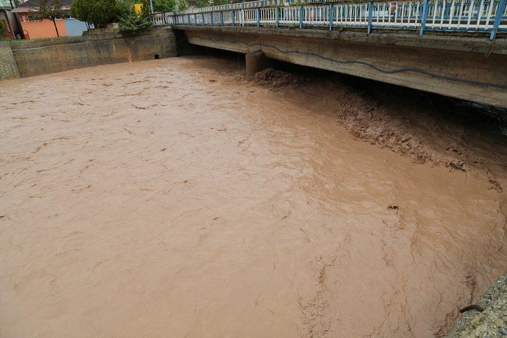 GÜNCELLEME - Su seviyesi yükselen Oltu çayı kısmen taşarak tarım arazilerine zarar verdi G4