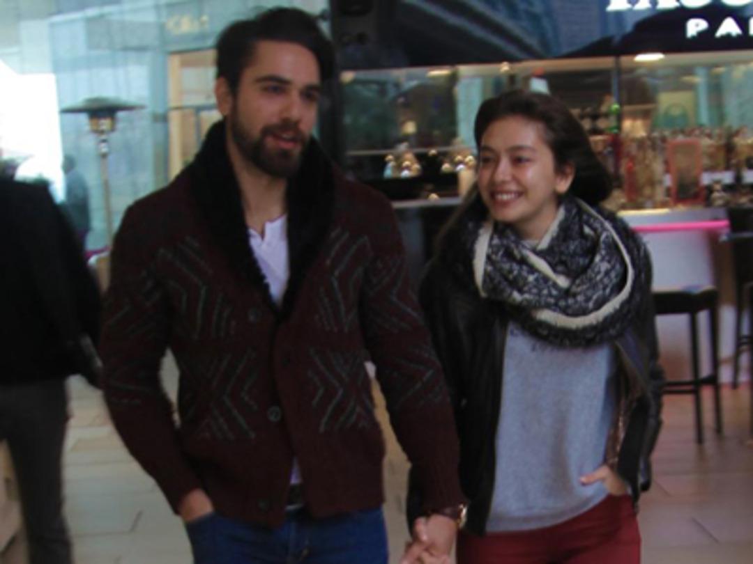 Neslihan Atag&uuml;l ve sevgilisi Kadir Doğulu alışverişte