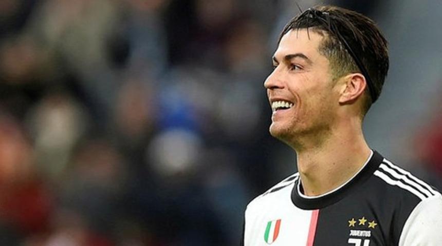 Ronaldo ayaklarıyla basket attı