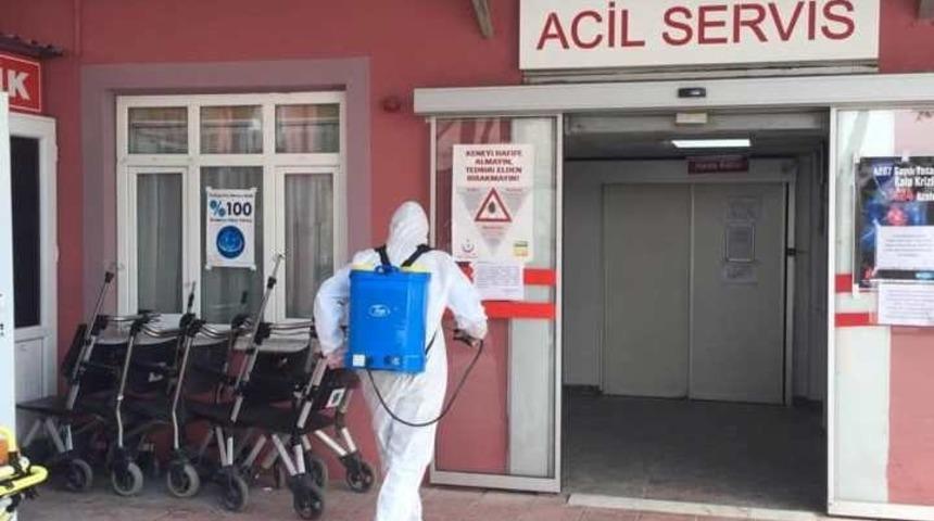 Saruhanlı Devlet Hastanesi'nin poliklinikleri koronavir&uuml;s nedeniyle kapatıldı