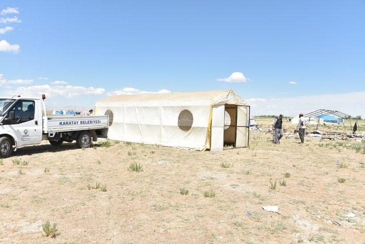 Çadırı yanan aileye yardım eli G1