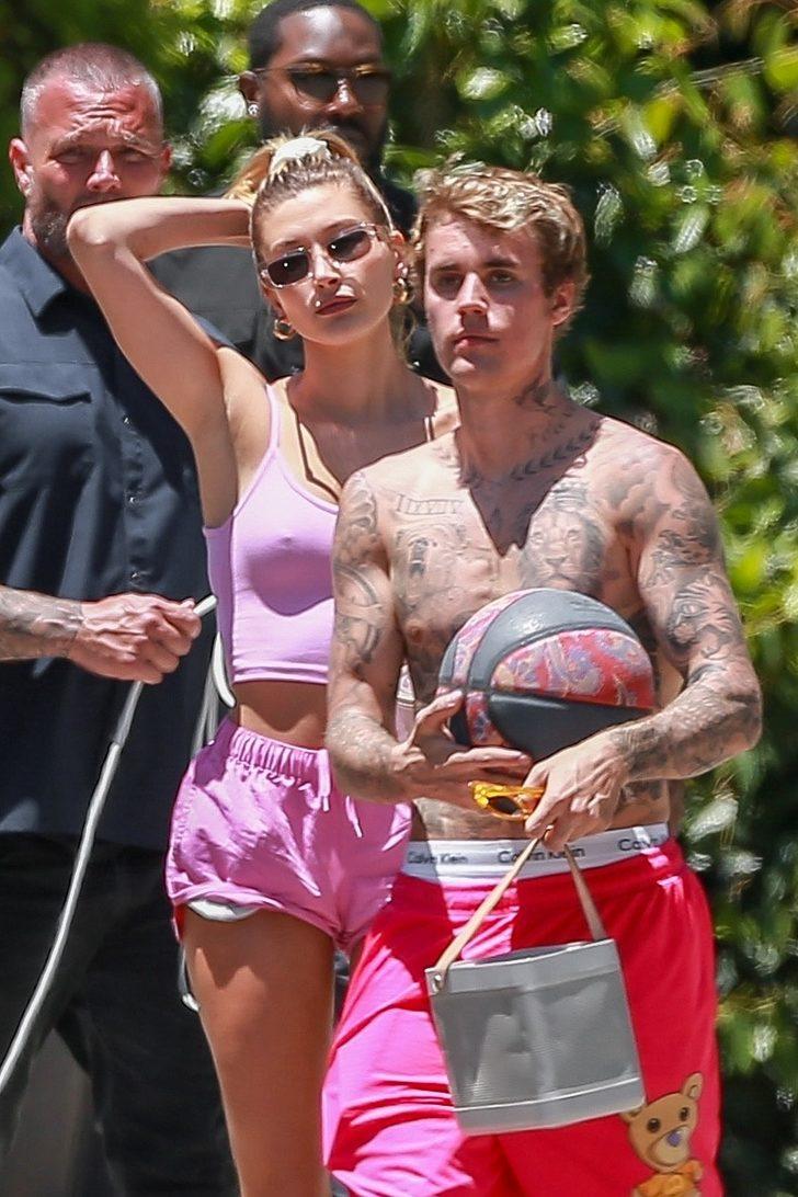 Justin Bieber-Hailey Baldwin çifti basketbol oynadı  G5