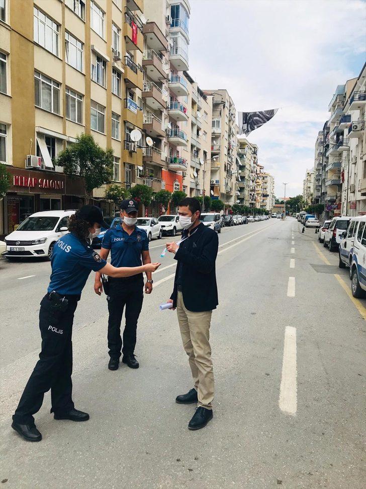 Manisa'da sokağa çıkma kısıtlamasını ihlal eden 1354 kişiye ceza G3