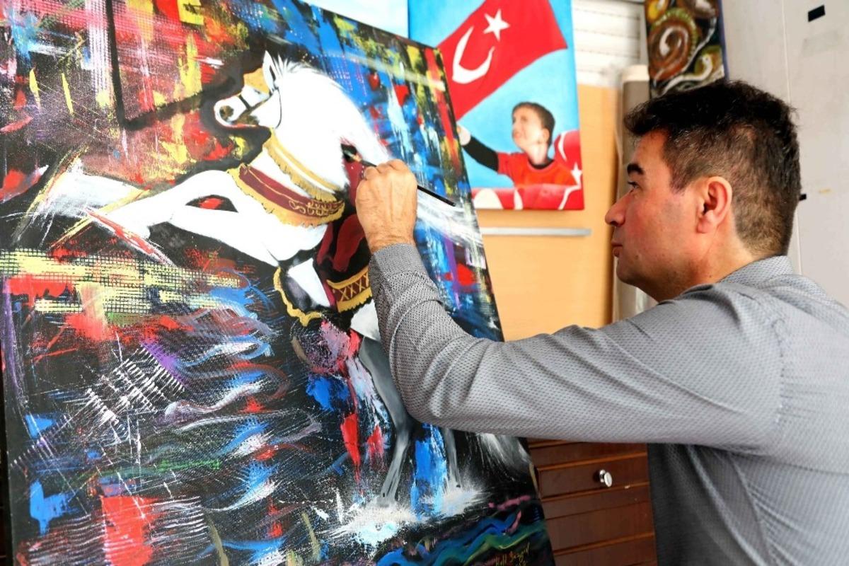 Bayraklı&rsquo;da ressamlardan uluslararası sanal sergi