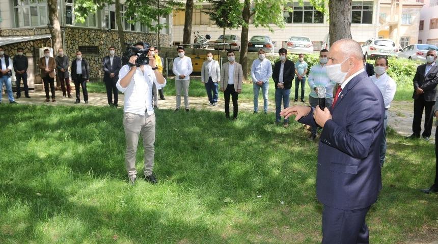 Başkan &Ouml;zt&uuml;rk personeliyle bayramlaştı