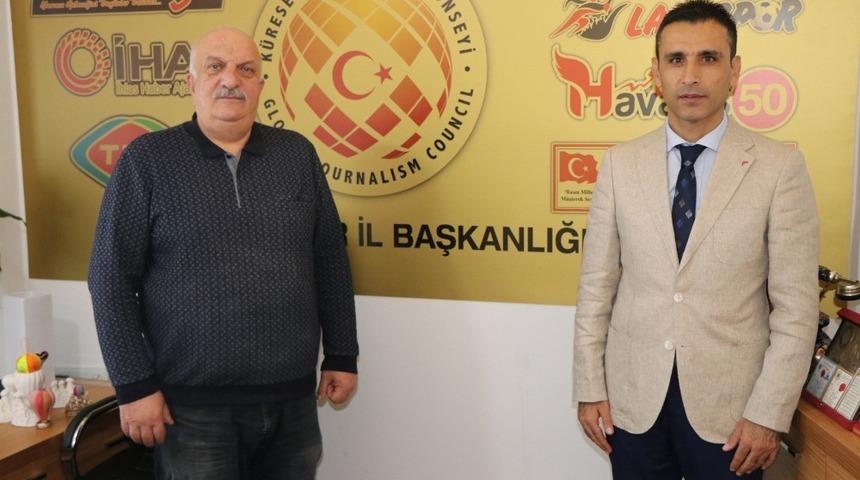 Gen&ccedil;lik ve Spor İl M&uuml;d&uuml;r&uuml; &Ouml;zdemir, KGK İl Başkanlığını ziyaret etti
