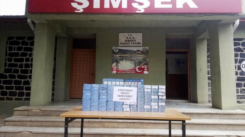 Sınırda bin paket kaçak sigara ele geçirildi