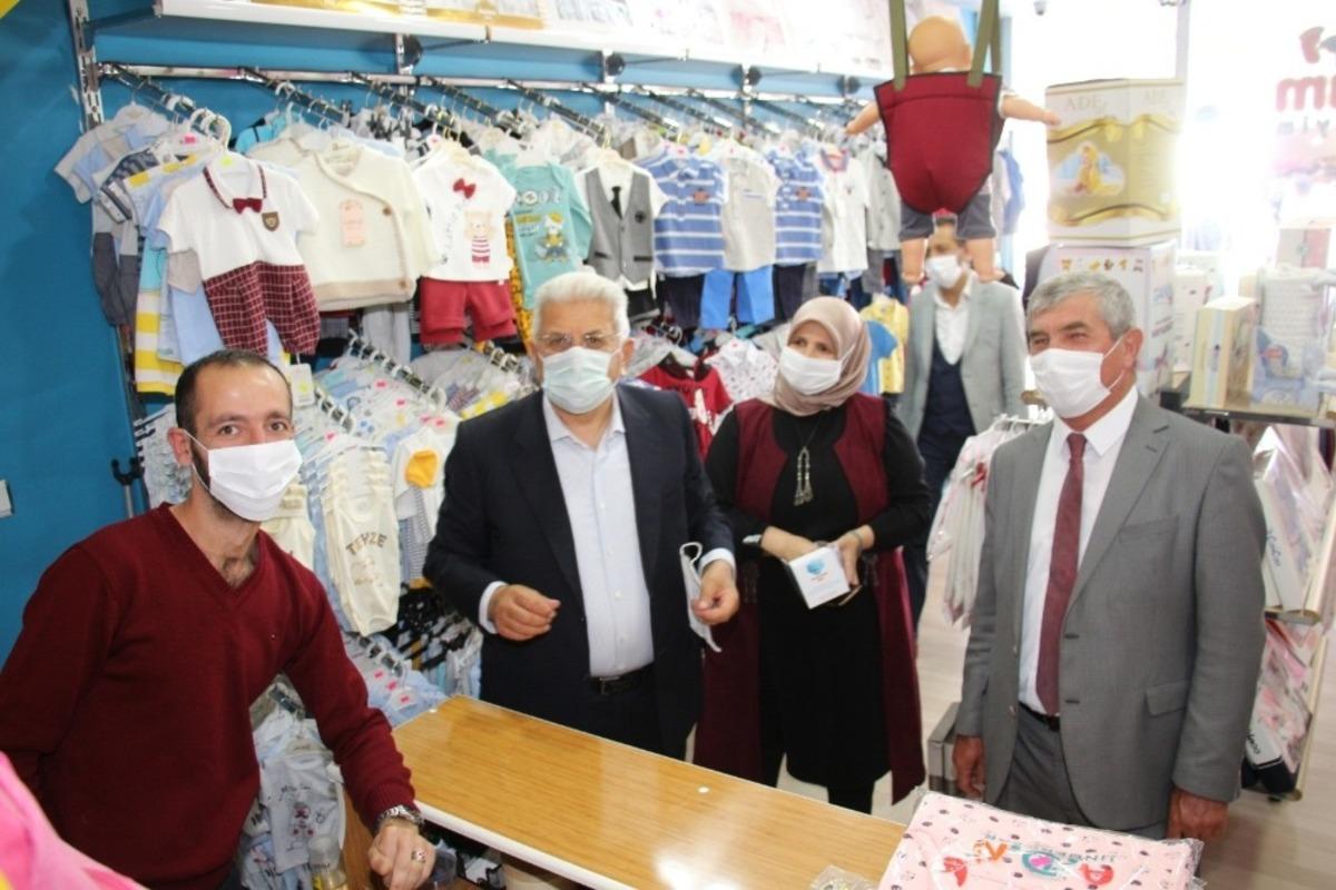 Oltu Belediye Başkanı Taş&ccedil;ı esnafı ziyaret etti