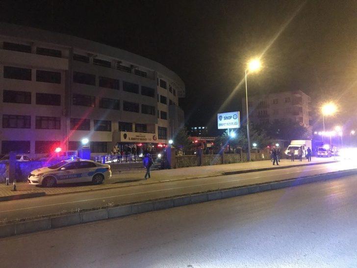 Sinop İl Emniyet Müdürlüğü binasında yangın G3