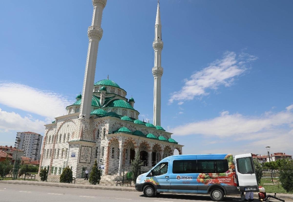 Sincan&rsquo;da 90 cami dezenfekte edilerek ibadete hazırlandı