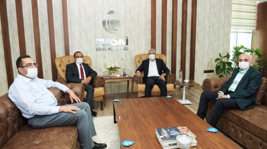 Başkan G&uuml;der ve Karataş yatırımları g&ouml;r&uuml;şt&uuml;