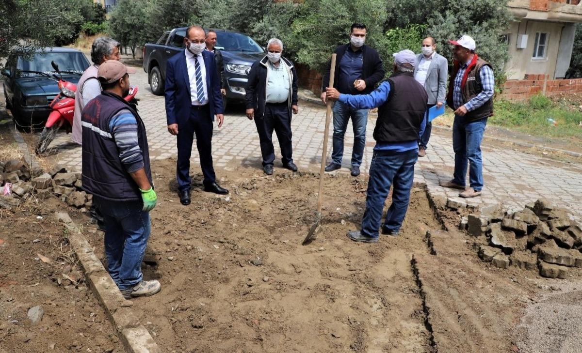 Başkan Akın &ccedil;alışmaları yerinde inceledi