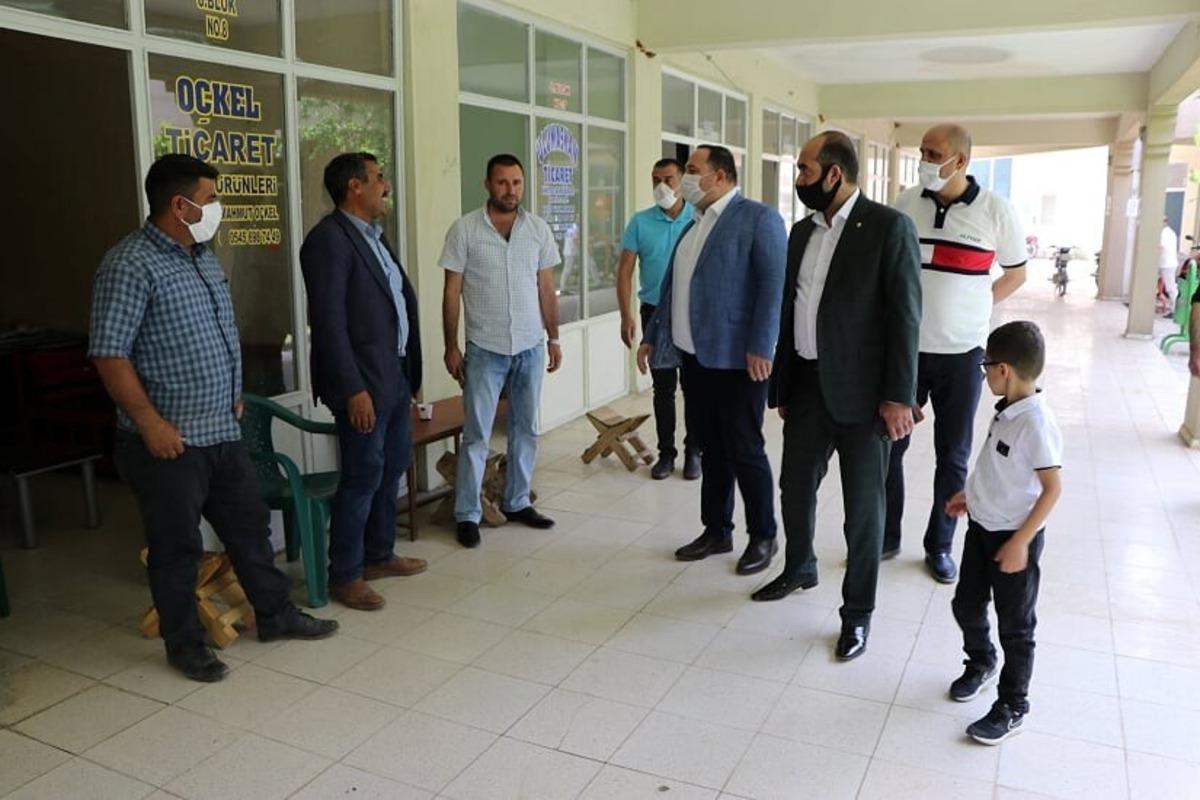 Başkan Ekinci&rsquo;den buğday pazarına ziyaret