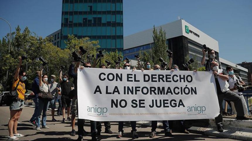 İspanya'da foto muhabirlerinden La Liga ve kulüplere protesto