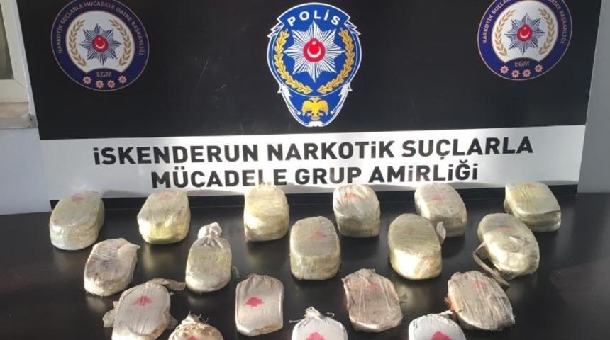 Hatay&rsquo;da uyuşturucu operasyonu